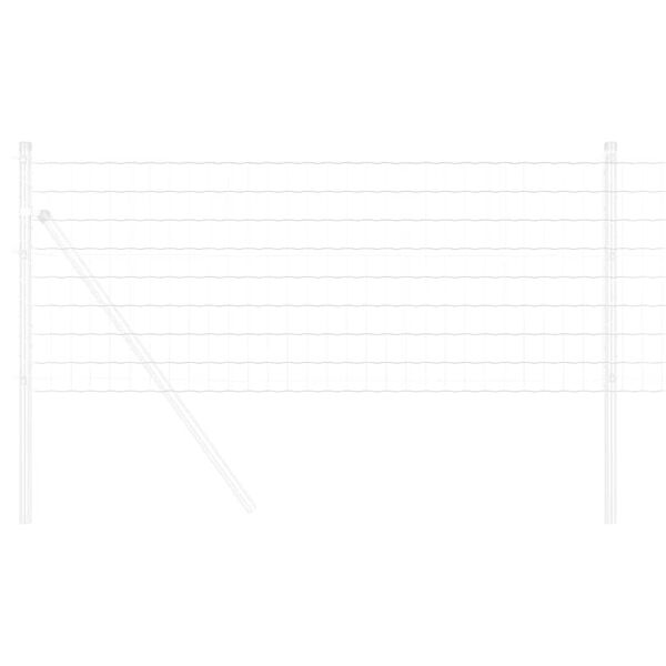 vidaXL Evropska ograja srebrna 0.4 x 50 m