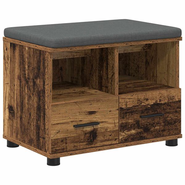 vidaXL Haldna klop z blazino s predalom Star les 60 x 38 x 46 cm