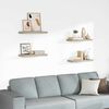 vidaXL Stenske police 4 kosi barva hrasta 60x23,5x3,8 cm MDF
