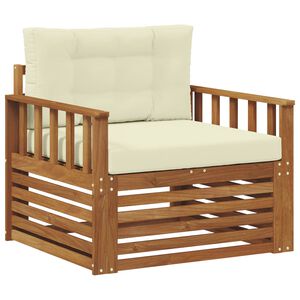 vidaXL Zunanja garnitura za sedenje Masivno akacijevo les in poliester
