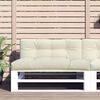 vidaXL Blazina za kavč iz palet krem 120x40x12 cm