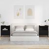 vidaXL Nočna omarica 2 pcs Črna 49 x 36 x 61 cm Konstruiran les