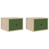 vidaXL Stenska nočna omarica GELEEN 2 kos Sonoma hrast 36 x 33 x 25 cm