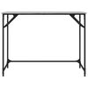 vidaXL Pisalna miza siva sonoma 100x45x76 cm inženirski les in jeklo