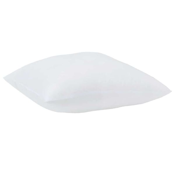 vidaXL Odeja z blazino 3 pcs Bela Mikrofibra