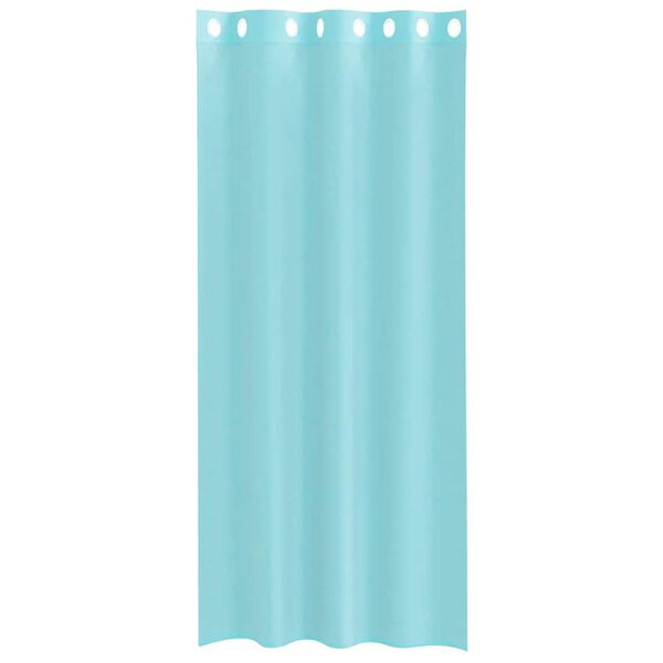 vidaXL Voile zavese z vponkami 2 kosa turkizna