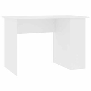vidaXL Pisalna miza bela 110x60x73 cm iverna plo&scaron;ča
