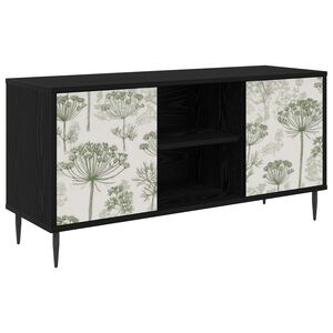 vidaXL TV omarica GOTHA 102 x 33 x 51 cm Črni hrast Inženirski les