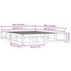 vidaXL Posteljni okvir medeno rjav 200x200 cm trden les