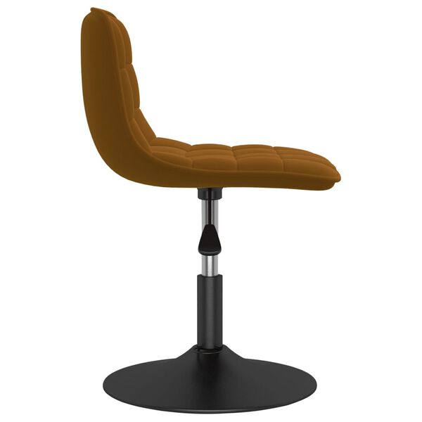 vidaXL Vrtljivi jedilni stoli 4 kosi rjav žamet