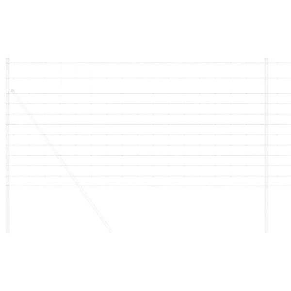 vidaXL Pa&scaron;na ograja srebrna 25 x 1,2 m Pocinkano jeklo