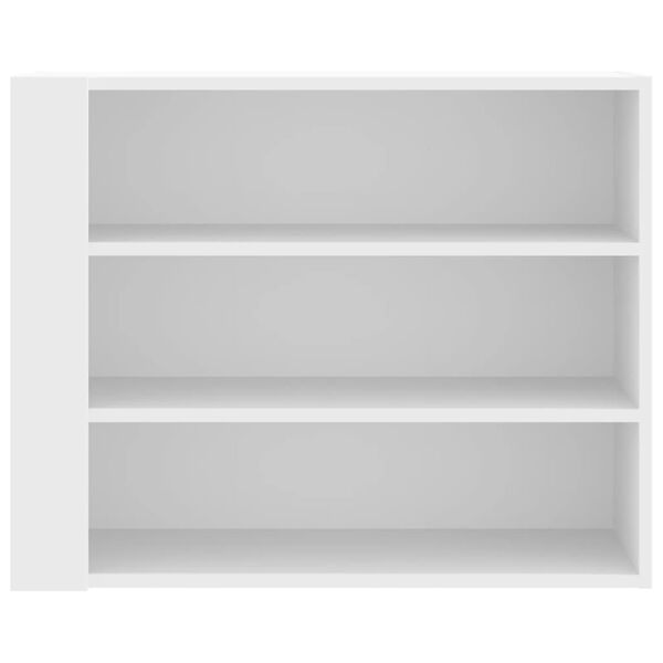 vidaXL Stenska omarica bela 75x35x60 cm inženirski les