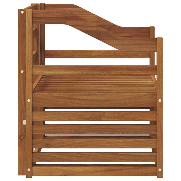 vidaXL Zunanja garnitura za sedenje Naravna 67 x 63 x 73 cm