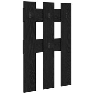 vidaXL Nadwyčajna obe&scaron;alnik za pla&scaron;če Črna Orehovina 65 x 3 x 100 cm