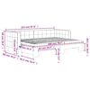 vidaXL Izvlečna dnevna postelja z vzmetnico tem. siva 80x200 cm žamet