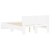 vidaXL Posteljni okvir z vzglavjem bel 120x200 cm
