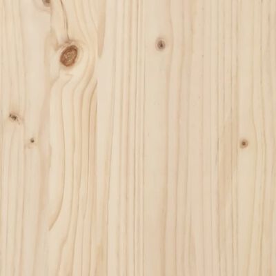 vidaXL Posteljni okvir z vzglavjem 90x200 cm trden les
