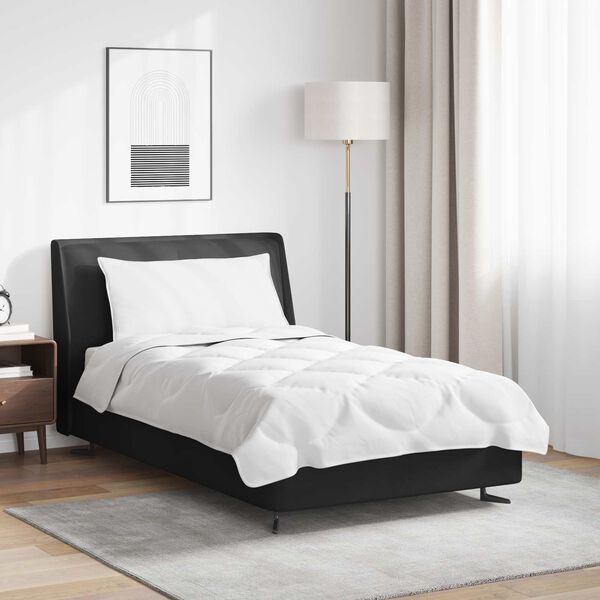 vidaXL Komplet odej z blazino 2 pcs Bela Mikrofibra