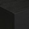 vidaXL Nočna omarica črna 50x33x60 cm Inženirski les