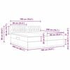 vidaXL Postelja s shranjevanjem z vzmetnico Temno siva 90 x 200 cm