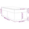 vidaXL Box spring postelja z vzmetnico temno zelena 90x200 cm žamet