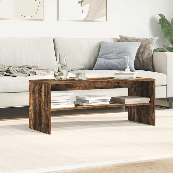 vidaXL TV omarica dimljeni hrast 100x40x40 cm inženirski les