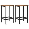 vidaXL Barski stol 2 kos Star les 40 x 32 x 64 cm Inženirski les