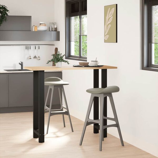 vidaXL Noge za barsko mizo črne 2 kosa 40 x (110-111) cm jeklo