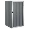 vidaXL Vrtna lopa za orodje siva 88x89x161 cm pocinkano jeklo