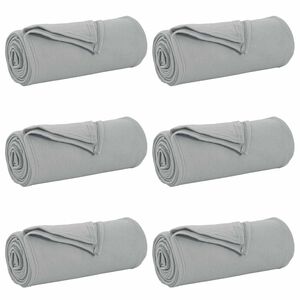 vidaXL Obloge 6 kos Siva 270 x 240 cm 5.44 kg Flis