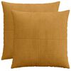 vidaXL Prevleka za blazino 2 pcs ALMELO Rumena 60 x 60 cm korduroy