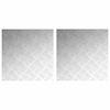 vidaXL Stopnice 2 kos 50 x 50 cm srebrna Aluminij Kvadrat