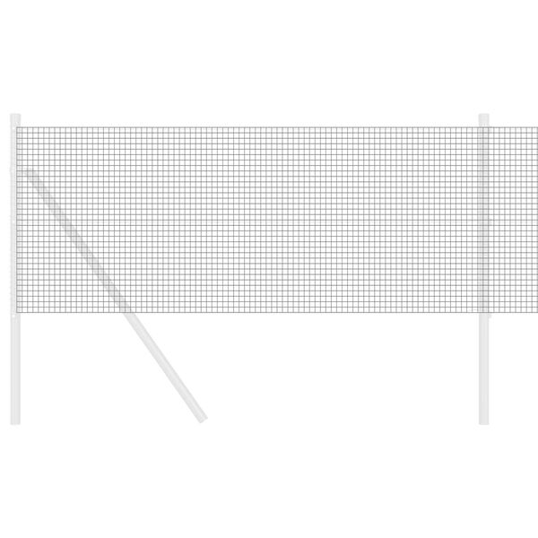vidaXL Ograja z varjeno žico Siva 0.6 x 50 m Jeklo
