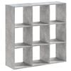 vidaXL Knjižna omara betonsko siva 102x32x102 cm inženirski les