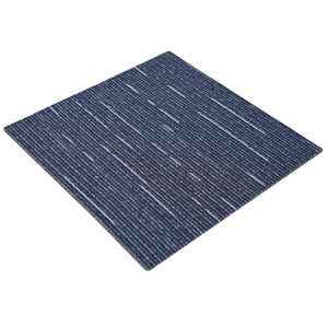 vidaXL Preproga plo&scaron;čica Zaradičen Modra 50 x 50 cm 20 kos