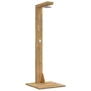 vidaXL Zunanji tu&scaron; 210,5 cm Trdna akacijeva les in nerjavna stole Bela