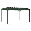 vidaXL Gazebo s lameliranim stre&scaron;nim sistemom 3 x 4 x 2,14 m Zelena