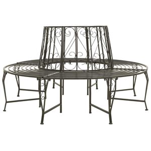 vidaXL Vrtna drevesna klop 160 cm jeklo
