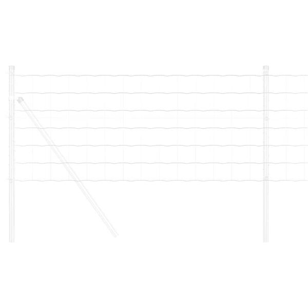 vidaXL Evropska ograja srebrna 0.4 x 50 m