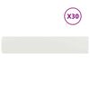 vidaXL Robovi trave 30 kos 20 x 103 cm Jeklo Bela