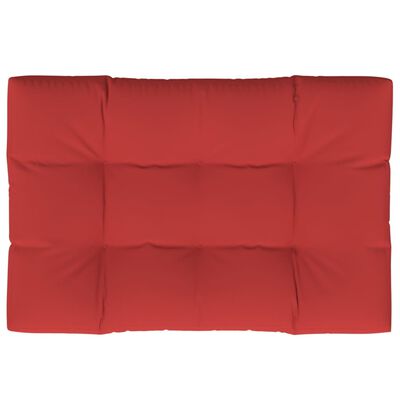 vidaXL Blazina za kavč iz palet rdeča 120x80x12