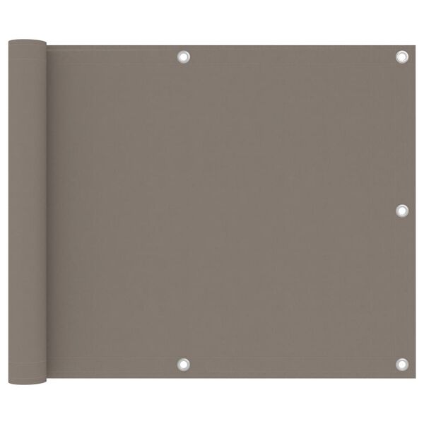 vidaXL Balkonsko platno taupe 75x300 cm oksford blago