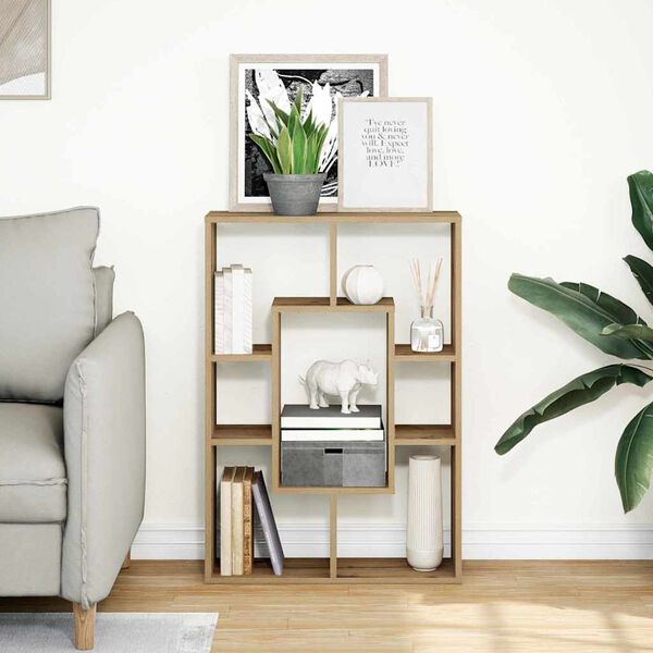 vidaXL Knjižna omara artisan hrast 63x20x90 cm inženirski les