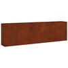 vidaXL Vrtna visoka greda 280x40x80 cm corten jeklo