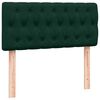 vidaXL Box spring postelja z vzmetnico temno zelena 80x220 cm žamet