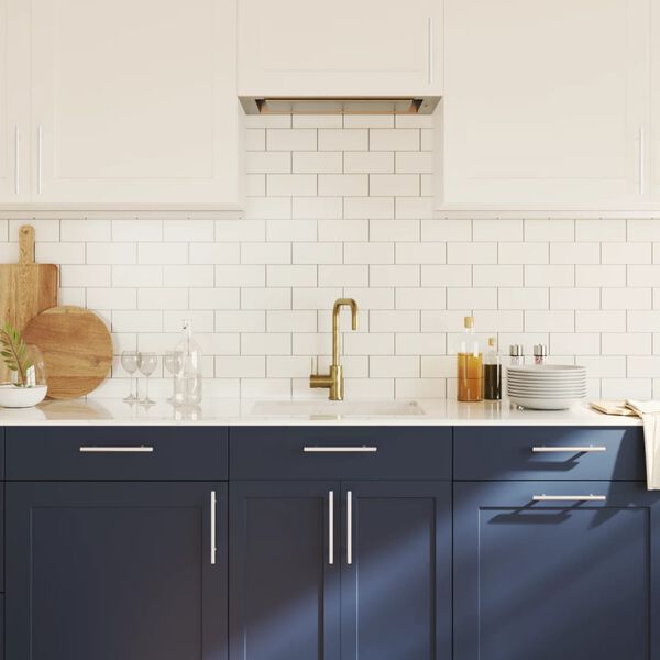 vidaXL Ročaji za omarico 20 kosov srebrna 128 mm nerjaveče jeklo