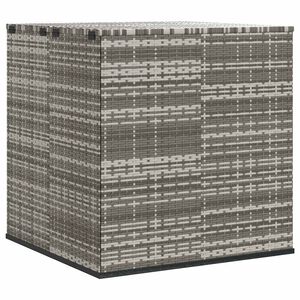 vidaXL Vrtna &scaron;katla za blazine PE ratan 100x97,5x104 cm siva