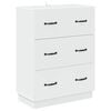 vidaXL Predalna omara Bela 66 x 34,5 x 87 cm Inženirski les