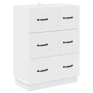 vidaXL Predalna omara Bela 66 x 34,5 x 87 cm Inženirski les