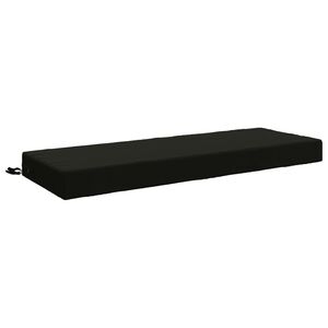 vidaXL Hrbtna blazina SOEST 100% poliester Črna 120 x 40 x 10 cm